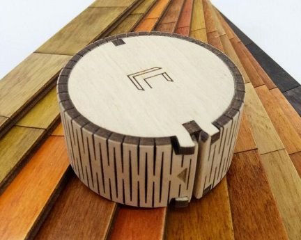 Laser Cut Earphone Carrying Case Holder