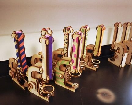 Laser Cut Microscope 3D Puzzle Wood Model