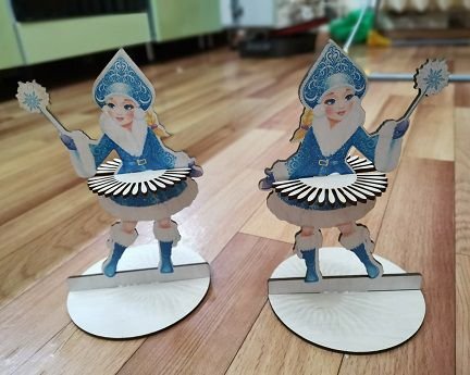 Laser Cut Snow Maiden Napkin Holder