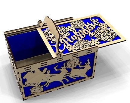 Laser Cut Festive Christmas Eve Box