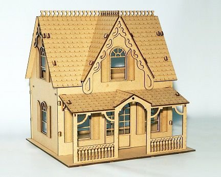 Laser Cut Villa House 3D Wooden Puzzle