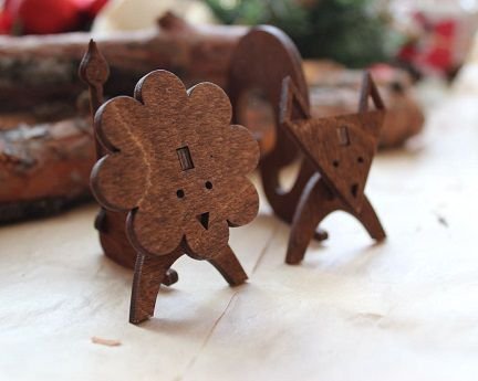 Laser Cut Wooden Animal Desk Decor