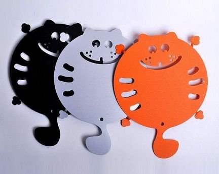 Laser Cut Cute Wooden Hot Pad for Kitchen