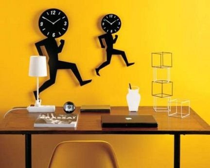 Laser Cut Running Man Wall Clock