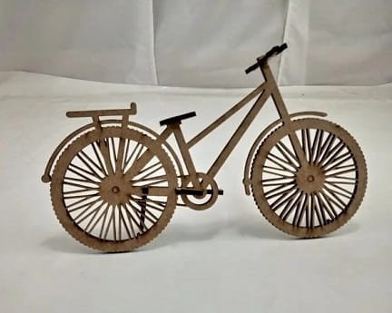 Laser Cut Miniature Bicycle 3D Puzzle