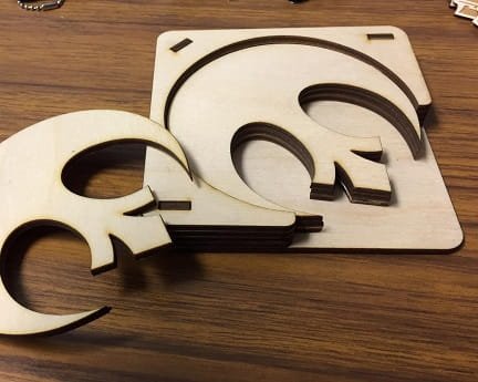 Laser Cut Star Wars Rebel Alliance Logo Coasters With Holder