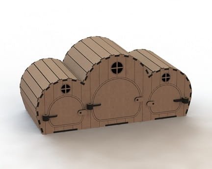 Laser Cut Wooden Hamster House Pets at Home