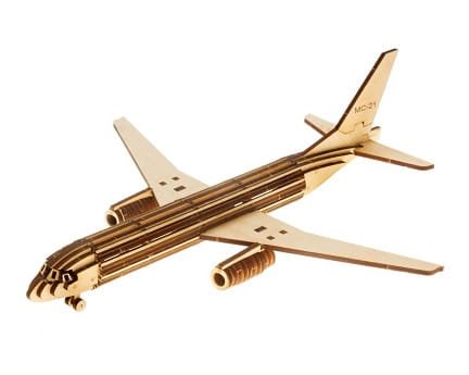 Laser Cut Boeing Airplane 3D Puzzle Wood Model Kit