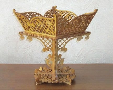 Laser Cut Decorative Fruit Serving Basket