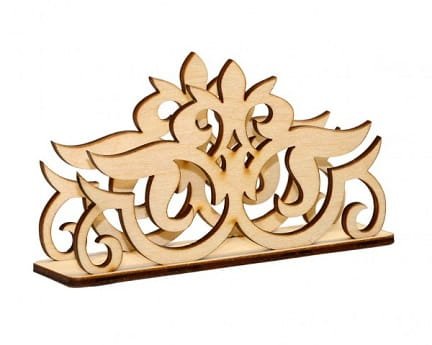 Laser Cut Decorative Napkin Holder for Dining Table