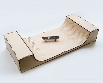 Laser Cut Fingerboard Ramp 3D Wood Model