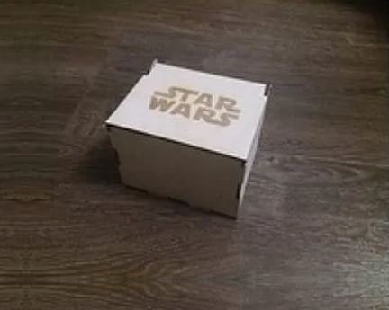 Laser Cut Hinged Lid Mug Packaging Box