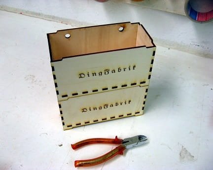 Laser Cut Stackable Tool Storage Box