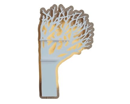 Laser Cut Tree Shaped Wall Shelf