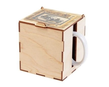 Laser Cut Christmas Mug Gift Box