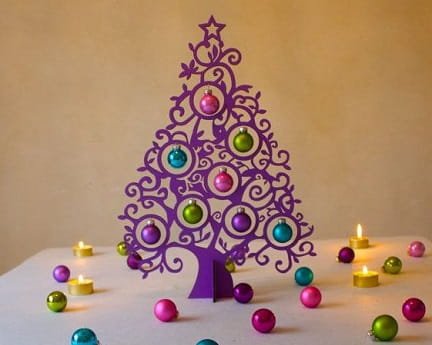 Laser Cut Christmas Tree Ornament Display Stand