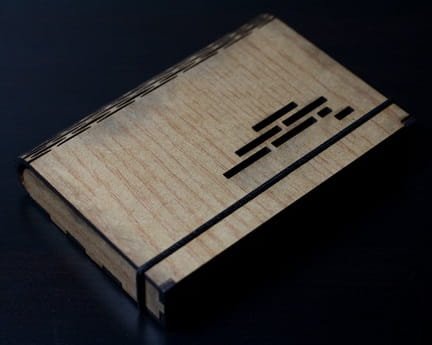 Laser Cut Flex Box Folding Wood Booklet