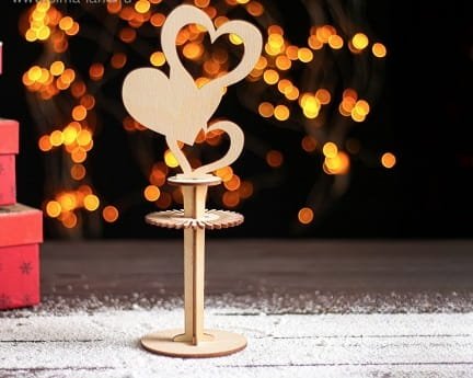 Laser Cut Romantic Heart Napkin Holder