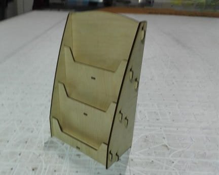 Laser Cut Table Top Magazine Display Rack