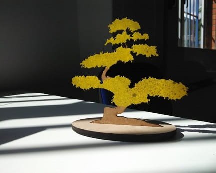 Laser Cut Wood Bonsai Tree Tabletop Decor