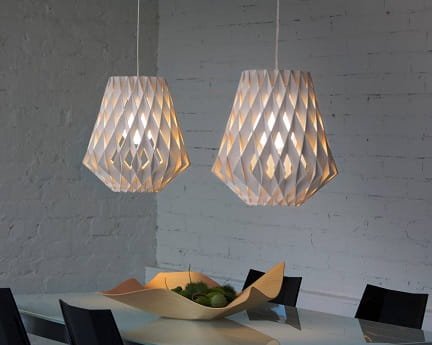 Laser Cut Wooden Pendant Lamp Shade