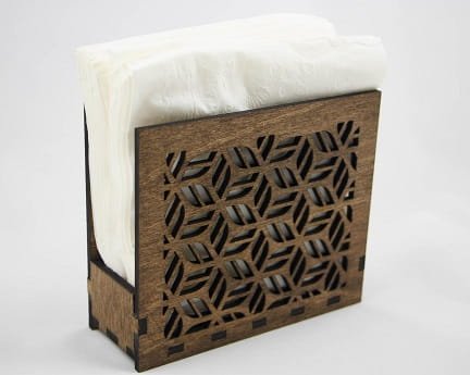 Laser Cut Elegant Paper Napkin Holder