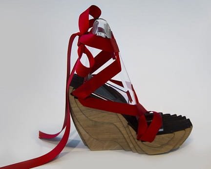 Laser Cut Multi Layer Wooden Shoe