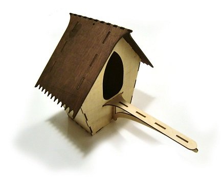 Laser Cut Bird Shelter Wooden Birdhouse