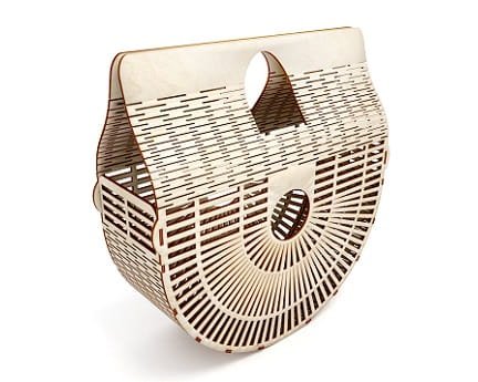 Laser Cut Living Hinge Women Clutch Bag