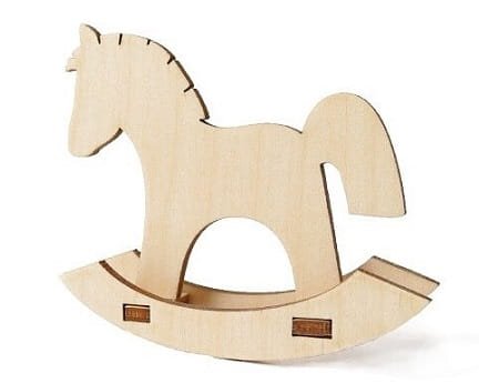 Laser Cut Miniature Rocking Horse