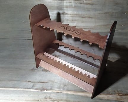 Laser Cut Fishing Rod Holder Stand