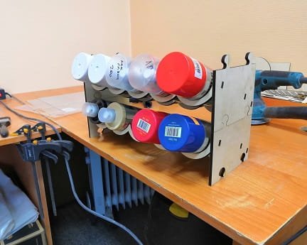 Laser Cut Spray Paint Can Holder Stand