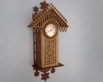 Laser Cut Antique Design Wall Clock