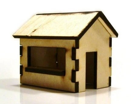 Laser Cut Christmas Market Stall Dollhouse