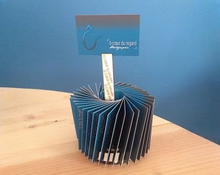 Laser Cut Circular Business Card Holder