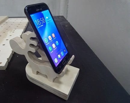 Laser Cut Deer Phone Stand Charging Dock