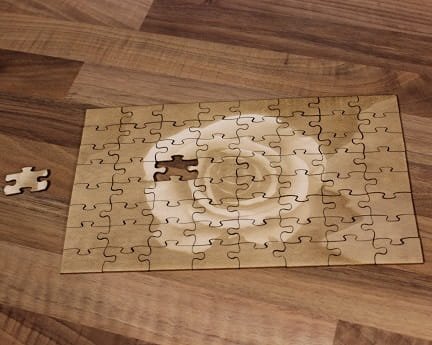 Laser Cut Engraved Jigsaw Puzzle Board