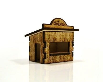 Laser Cut Miniature Christmas Market Stall