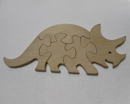 Laser Cut Rhinoceros Jigsaw Puzzle Toy