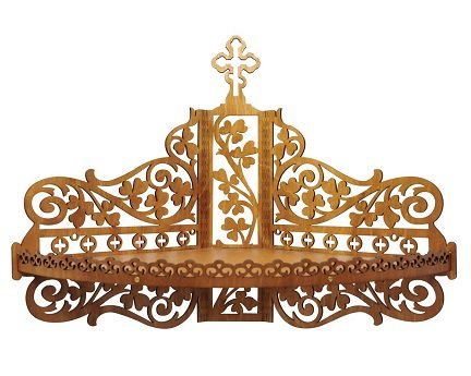 Laser Cut Shelf for Icons Christian Home Altar