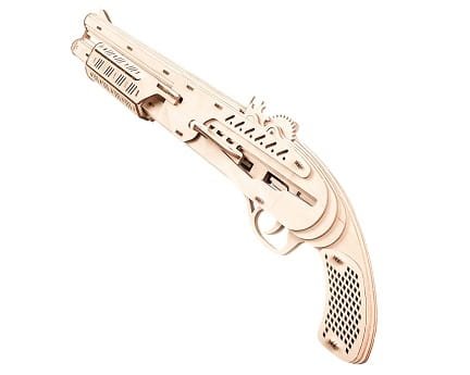 Laser Cut Shotgun Toy 3D Wooden Puzzle