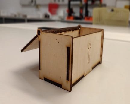 Laser Cut Wood Hinged Box