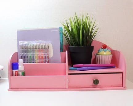 Laser Cut Cosmetic Storage Box Organizer With Drawer