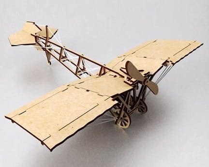 Laser Cut Miniature Toy Plane 3D Wood Model Kit