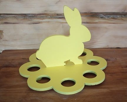 Laser Cut Bunny Easter Egg Holder Tray