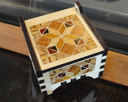 Laser Cut Mini Box With Hinged Lid