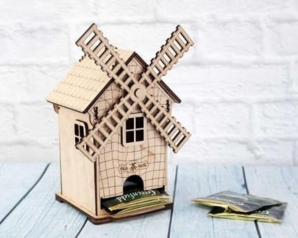 Laser Cut Windmill Tea House