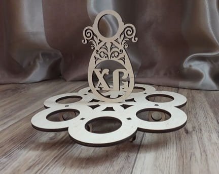 Laser Cut XB Easter Egg Holder Stand