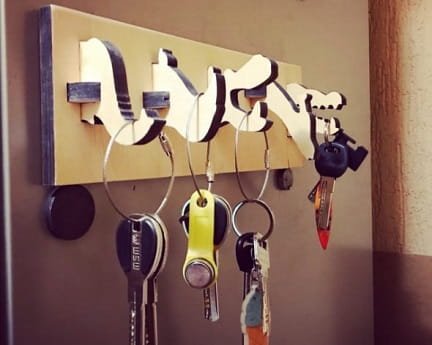 Laser Cut Animal Wall Key Hooks