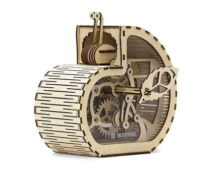 Laser Cut Mechanical Snail Coin Box